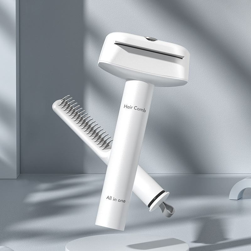 🪮 PEINE DESENREDANTE 3 EN 1 - Peina, desenreda y cuida su pelaje sin lastimar.