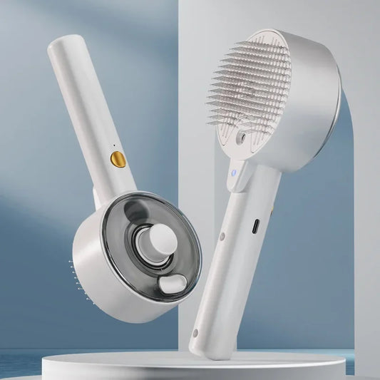 🪮PEINE MASAJEADOR CON SPRAY ELECTRICO - Cepilla, desenreda y relaja al mismo tiempo con vapor cálido.