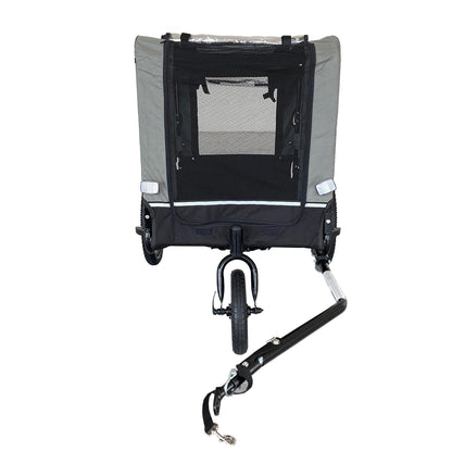 🚴 REMOLQUE PLEGABLE -  Súbelo y salgan juntos: ideal para viajes, bicis y perros con estilo.