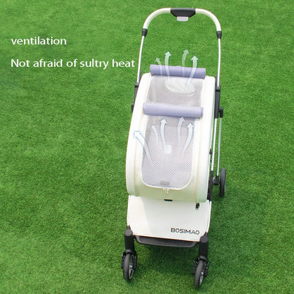 🛻CARRITO PLEGABLE CON ESTILO - Para paseos seguros y cómodos con tu peludo copiloto.