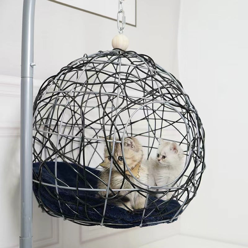 🐱HAMACA SUSPENDIDA - Un rincón flotante para soñar y ronronear.