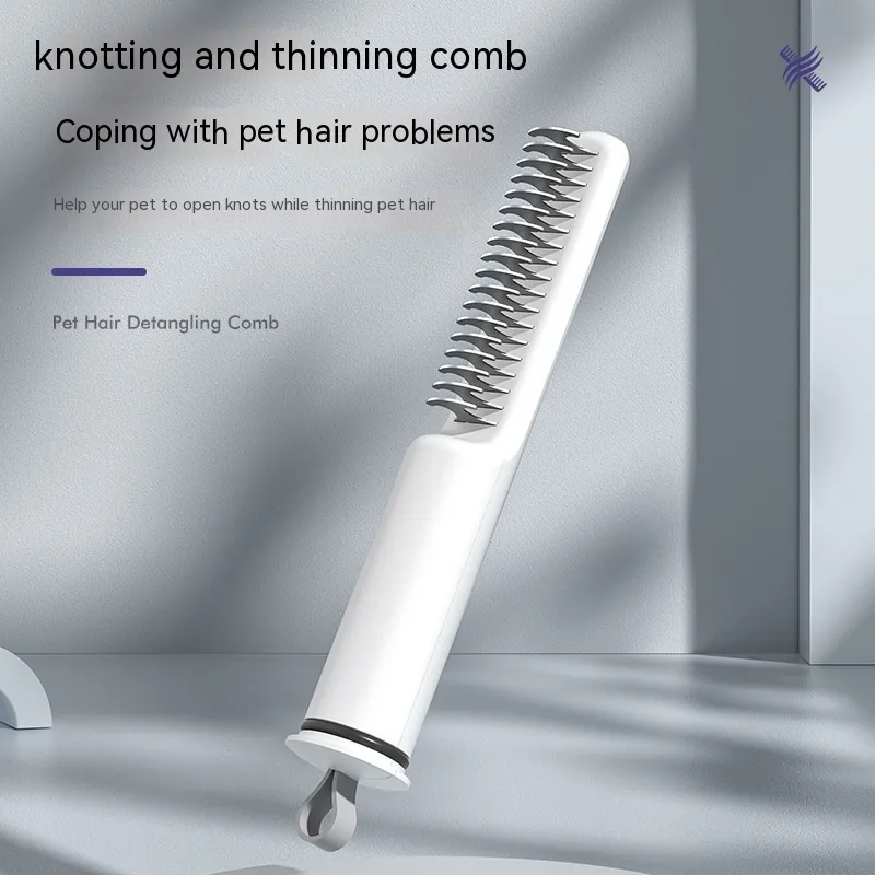 🪮 PEINE DESENREDANTE 3 EN 1 - Peina, desenreda y cuida su pelaje sin lastimar.