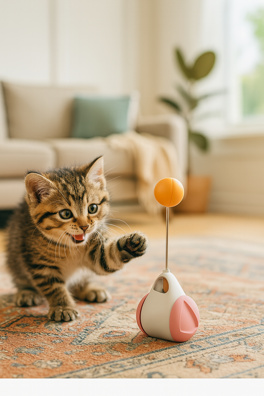 🐾 DIVERSION TOTAL PARA MICHIS- Juguete volador que activa su instinto y le saca lo travieso.