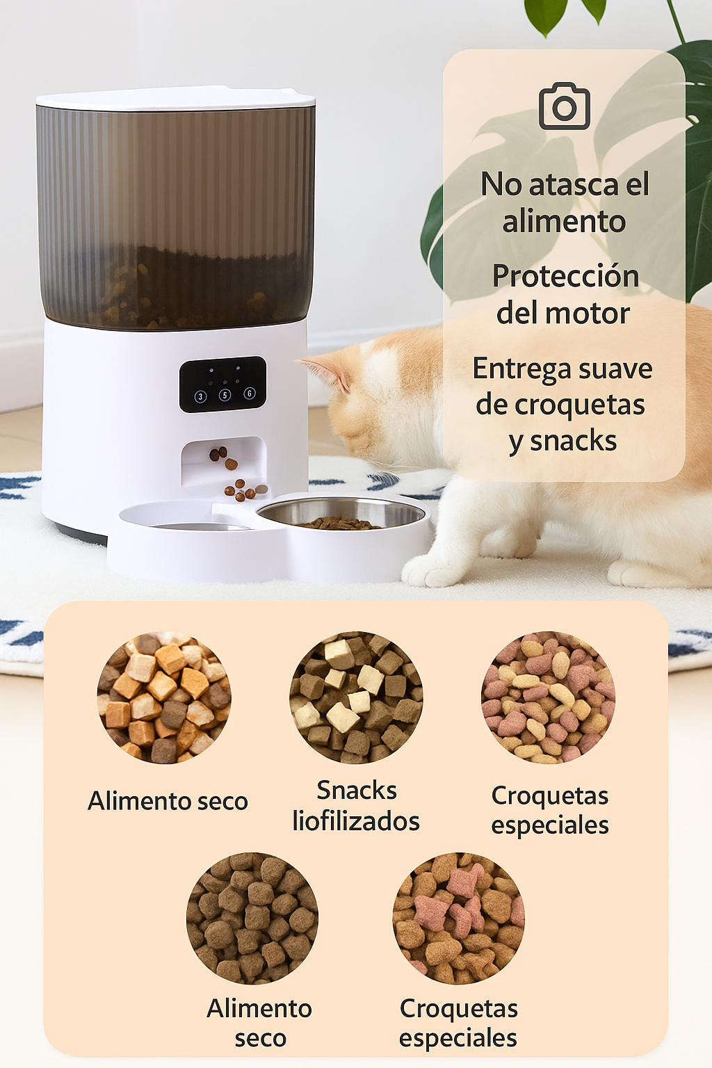 🐾COMEDERO INTELIGENTE DOBLE- Te presentamos el comedero inteligente  y con cámara!